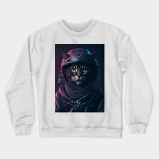 Future Biker Cat Crewneck Sweatshirt